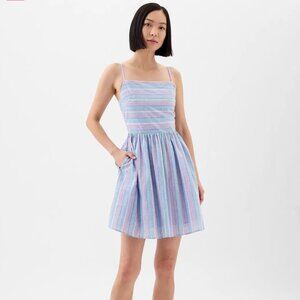 NWT Gap Striped Square Neck Mini Dress